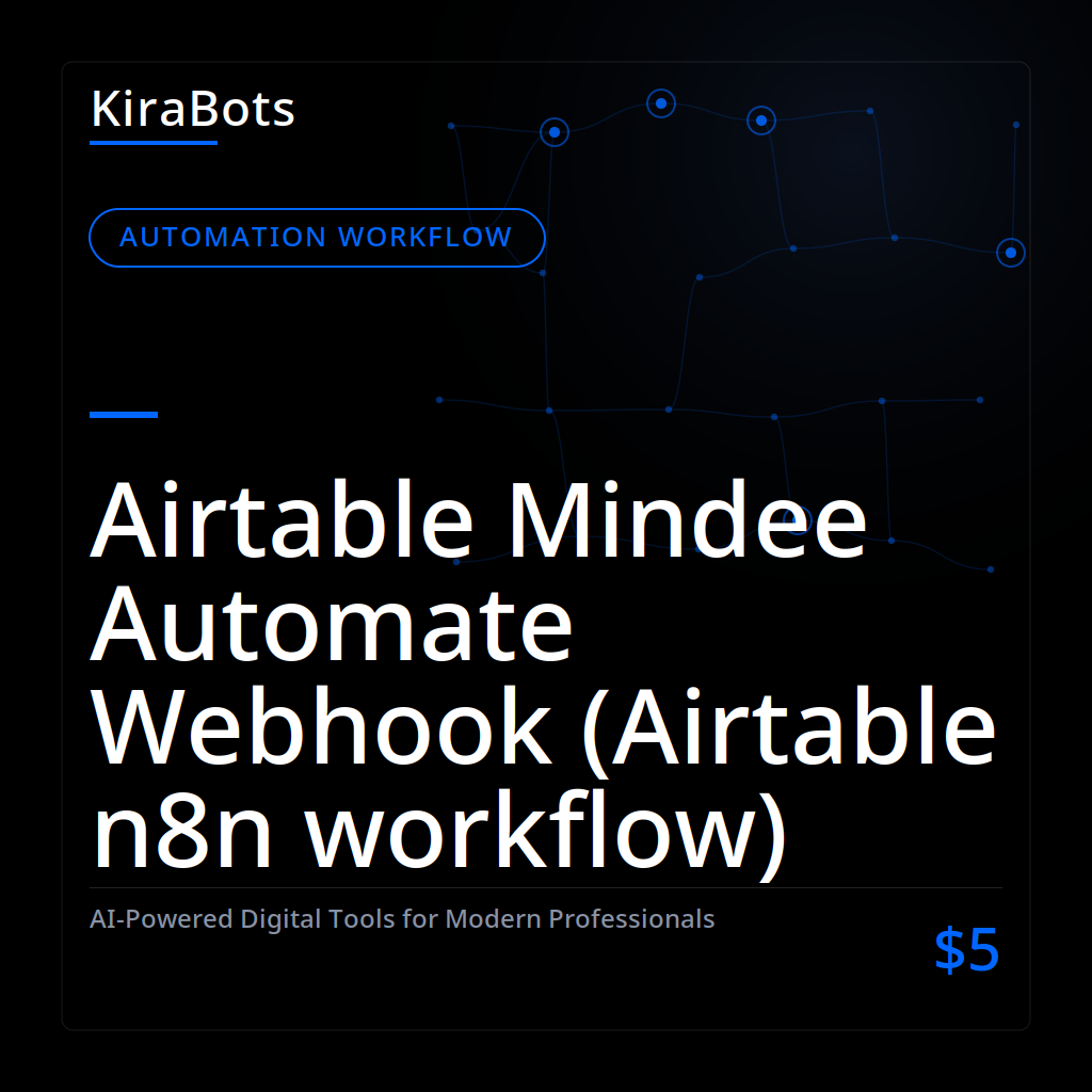 Airtable Mindee Automate Webhook (Airtable n8n workflow)