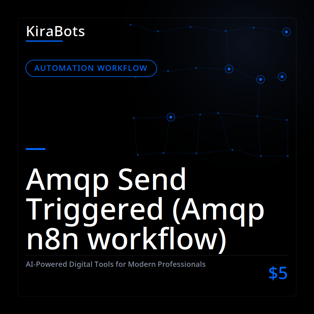 Amqp Send Triggered (Amqp n8n workflow)