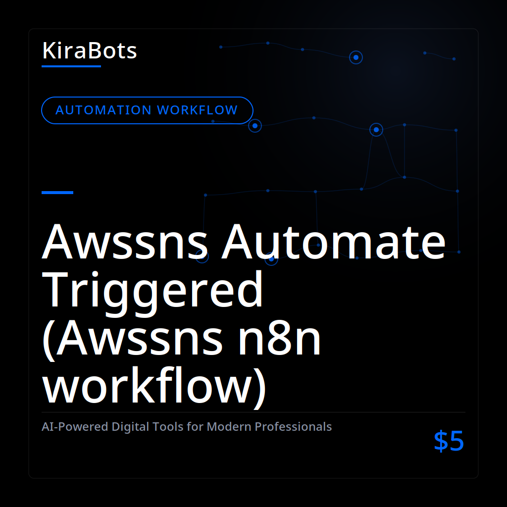 Awssns Automate Triggered (Awssns n8n workflow)