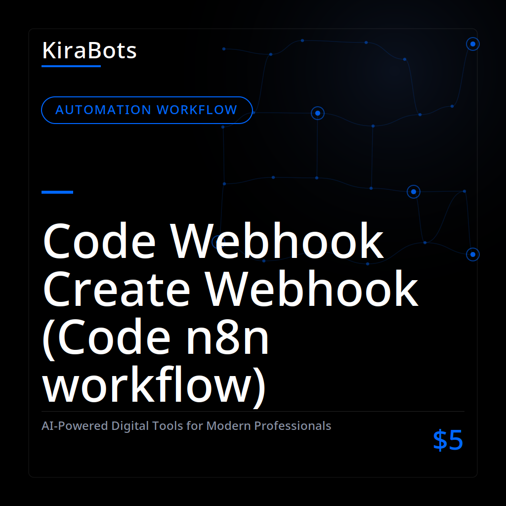 Code Webhook Create Webhook (Code n8n workflow)