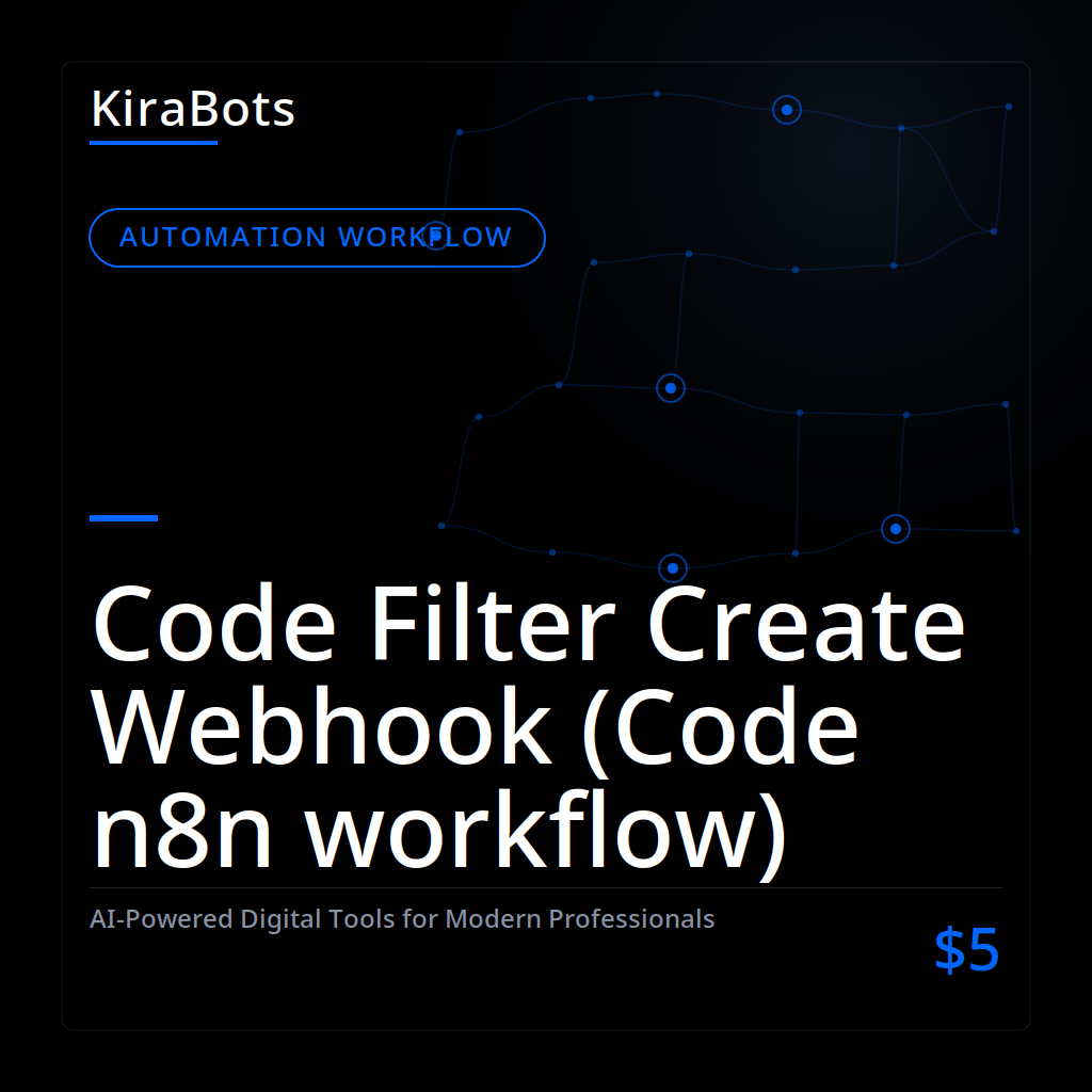 Code Filter Create Webhook (Code n8n workflow)