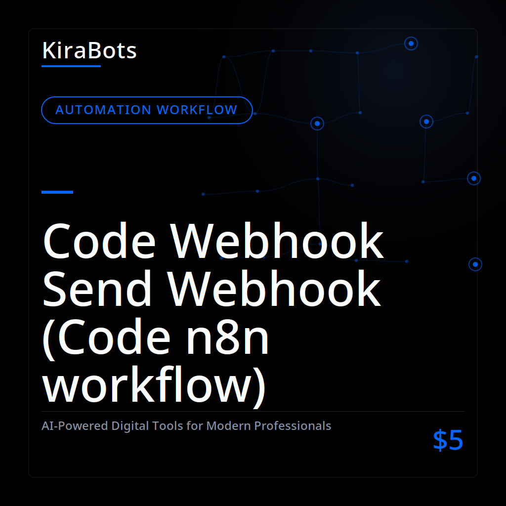 Code Webhook Send Webhook (Code n8n workflow)