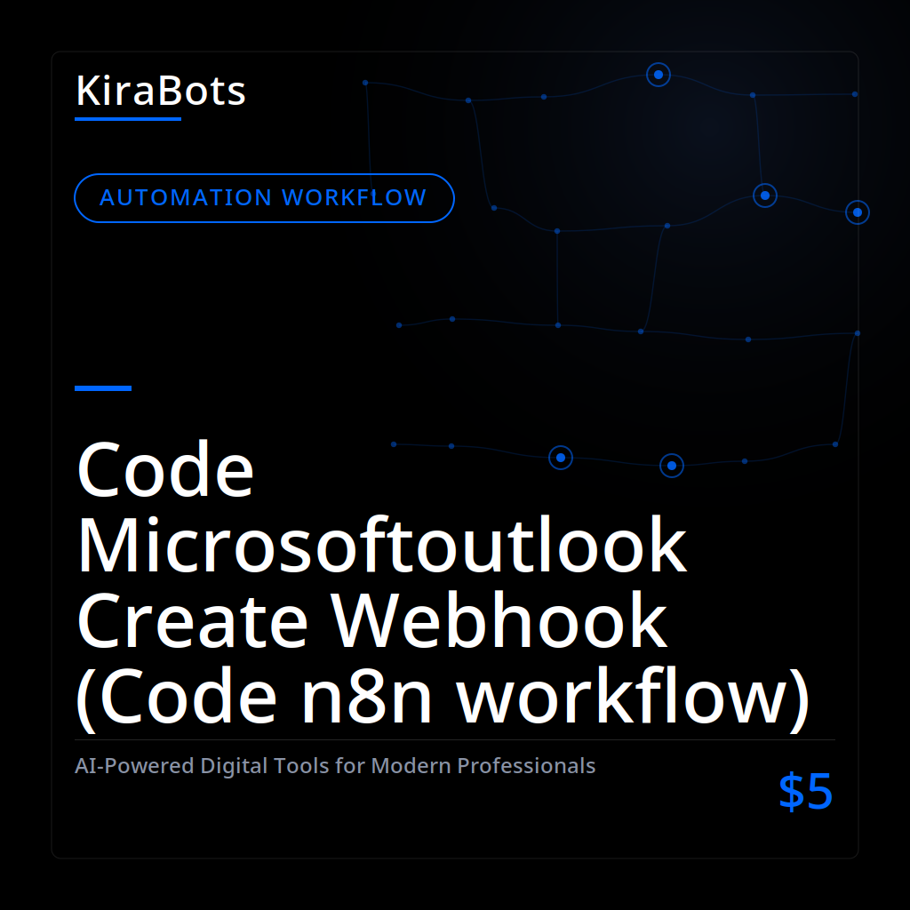 Code Microsoftoutlook Create Webhook (Code n8n workflow)