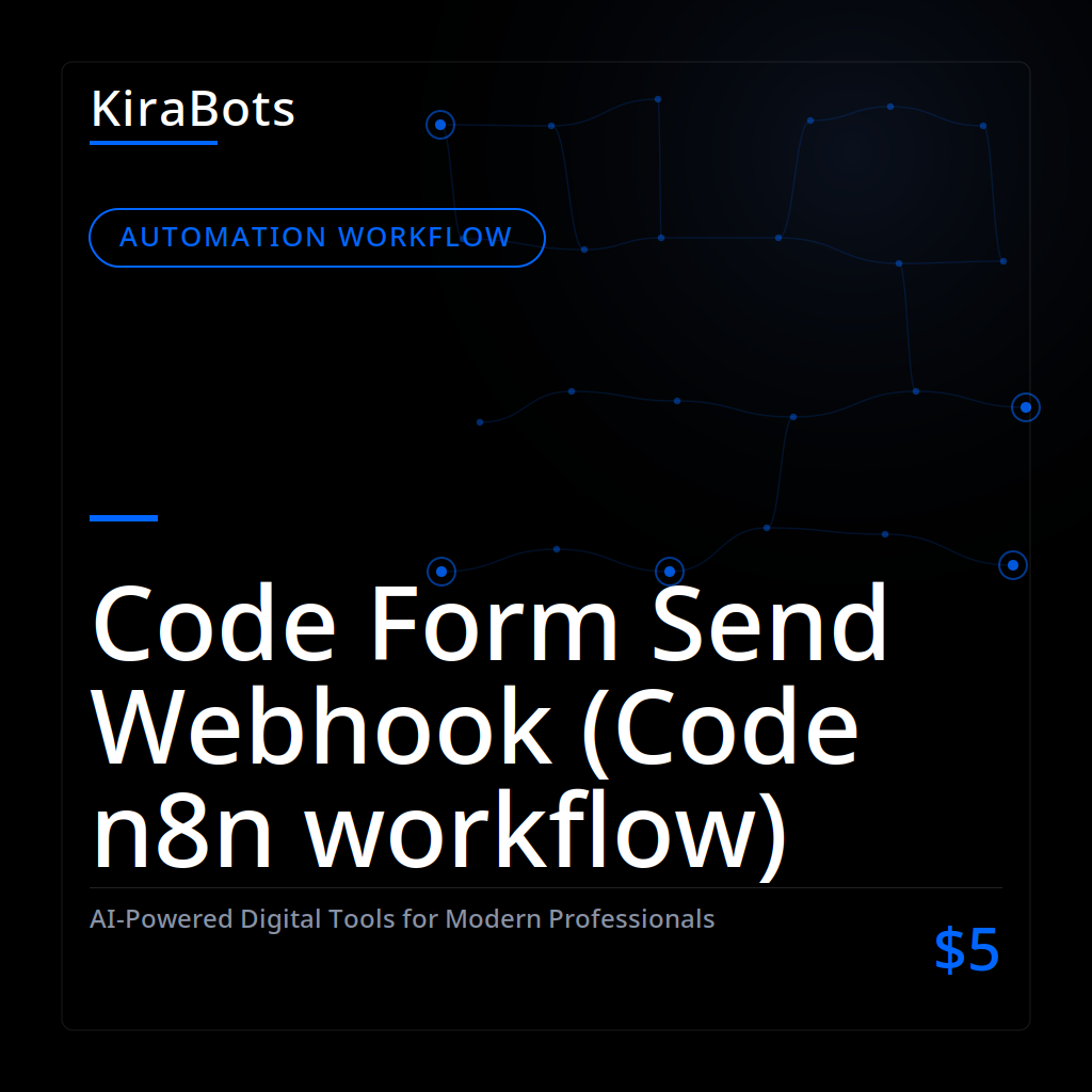 Code Form Send Webhook (Code n8n workflow)