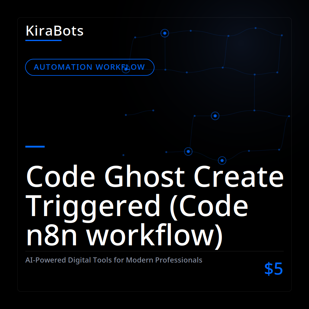 Code Ghost Create Triggered (Code n8n workflow)