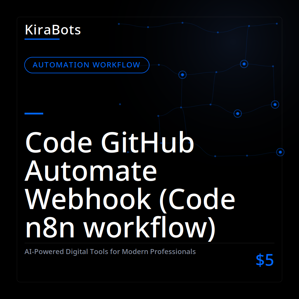 Code GitHub Automate Webhook (Code n8n workflow)