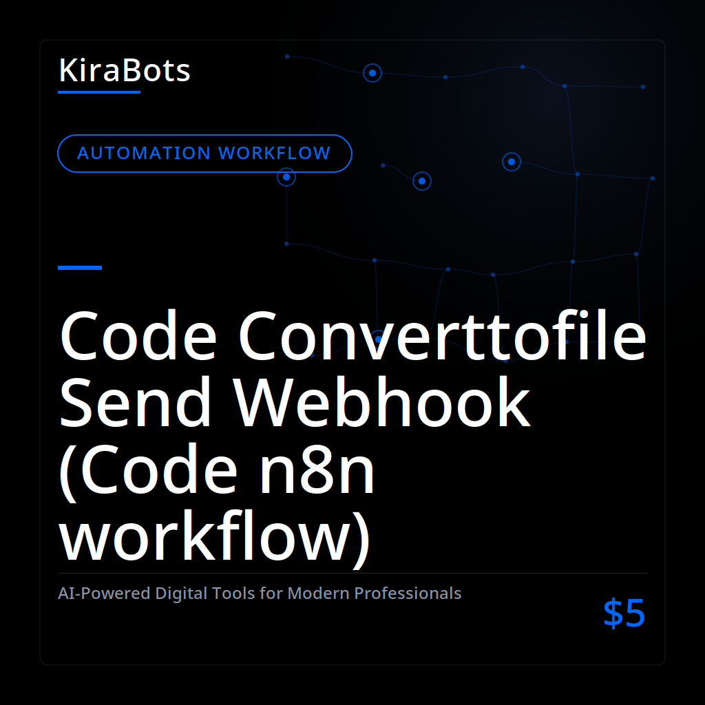 Code Converttofile Send Webhook (Code n8n workflow)