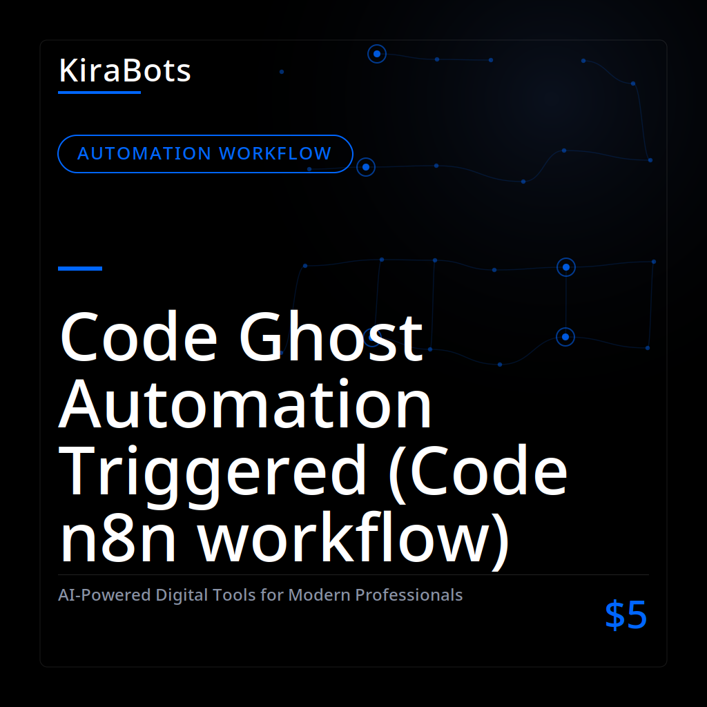 Code Ghost Automation Triggered (Code n8n workflow)