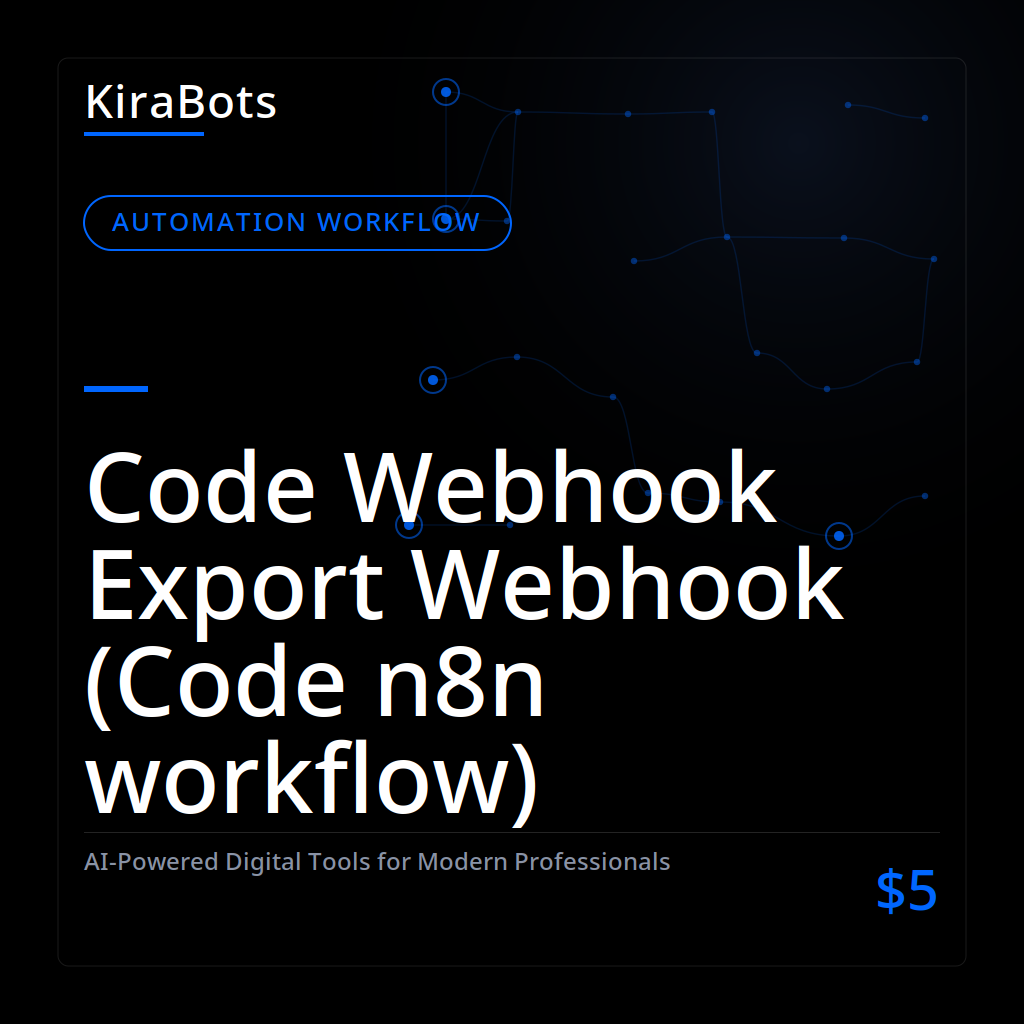 Code Webhook Export Webhook (Code n8n workflow)