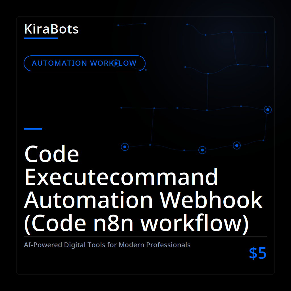 Code Executecommand Automation Webhook (Code n8n workflow)