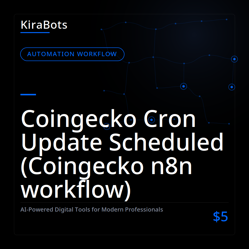 Coingecko Cron Update Scheduled (Coingecko n8n workflow)