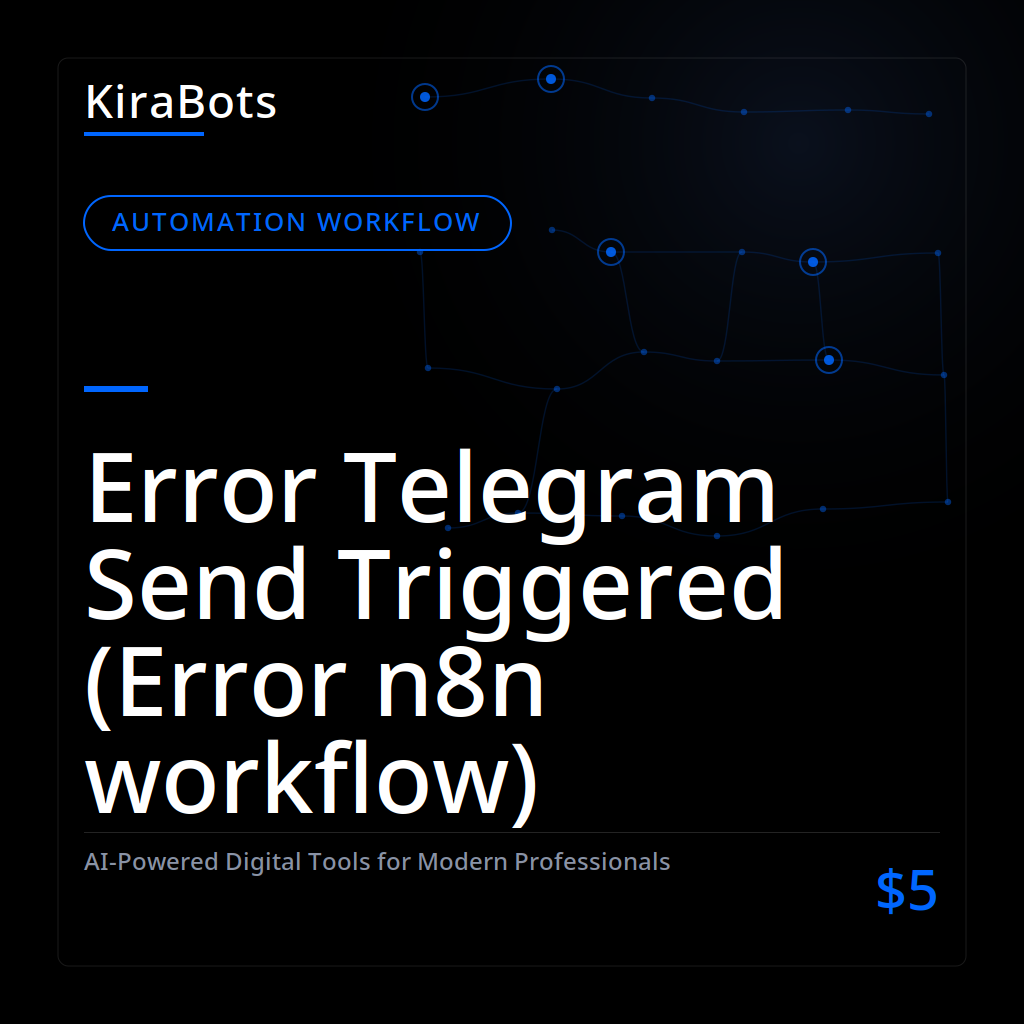 Error Telegram Send Triggered (Error n8n workflow)