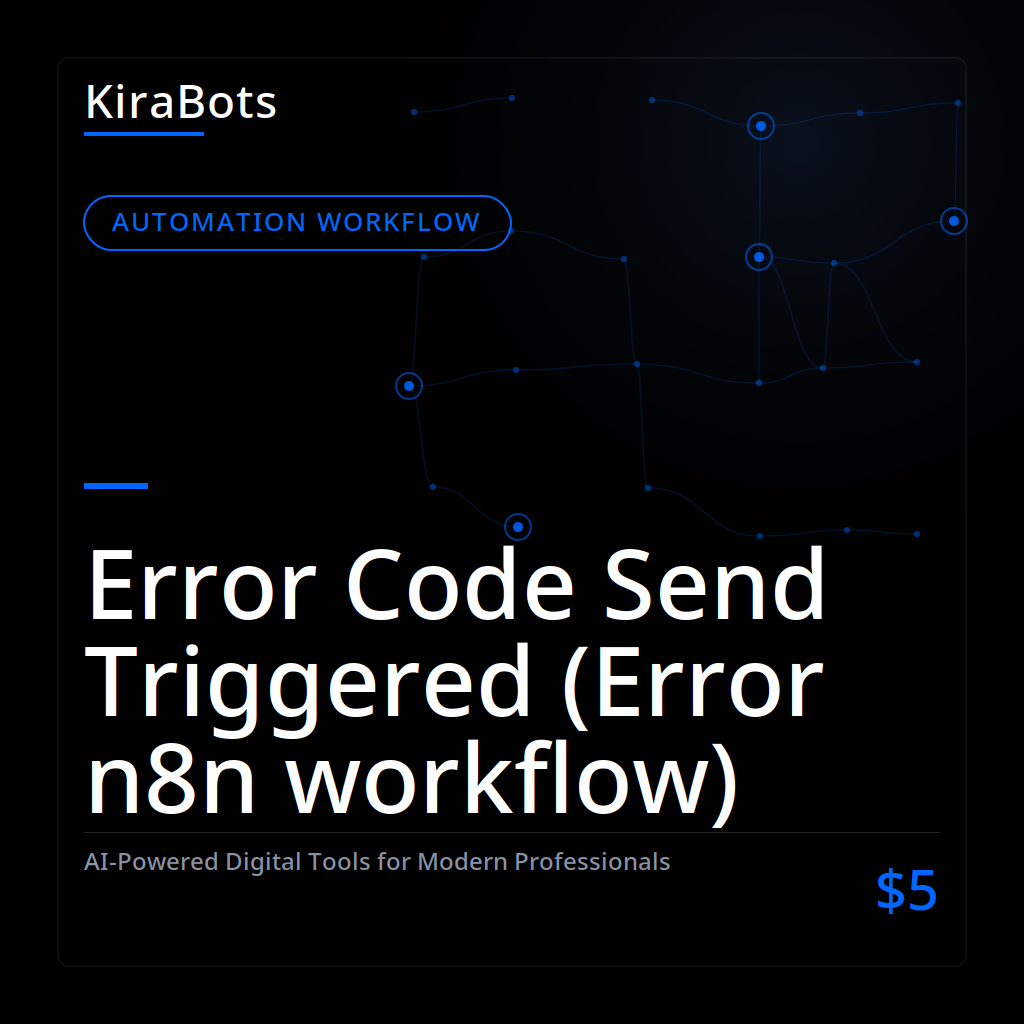 Error Code Send Triggered (Error n8n workflow)