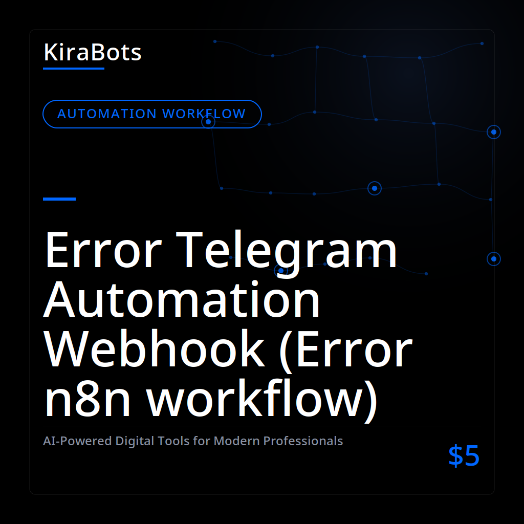 Error Telegram Automation Webhook (Error n8n workflow)
