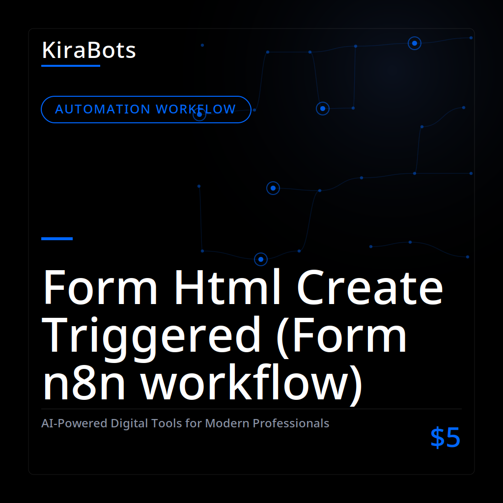 Form Html Create Triggered (Form n8n workflow)