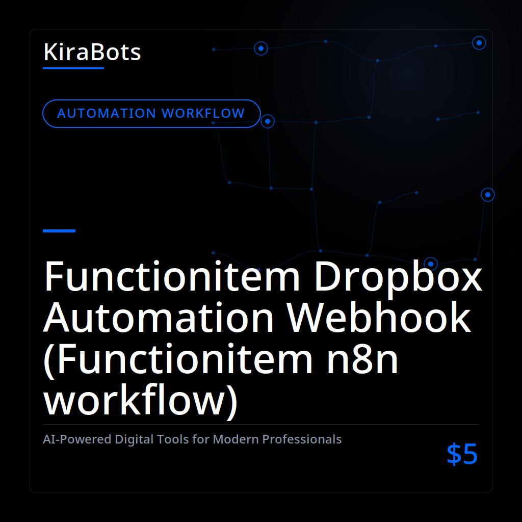 Functionitem Dropbox Automation Webhook (Functionitem n8n workflow)
