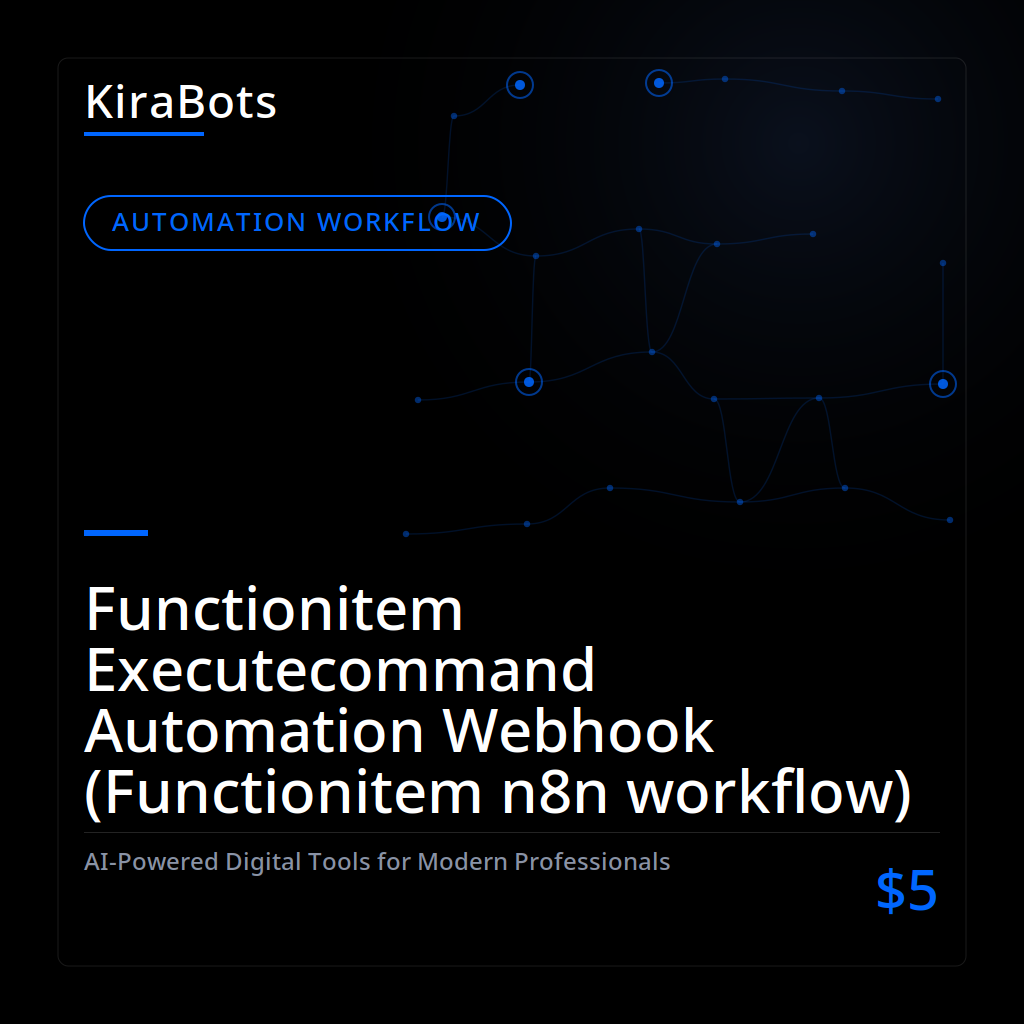 Functionitem Executecommand Automation Webhook (Functionitem n8n workflow)