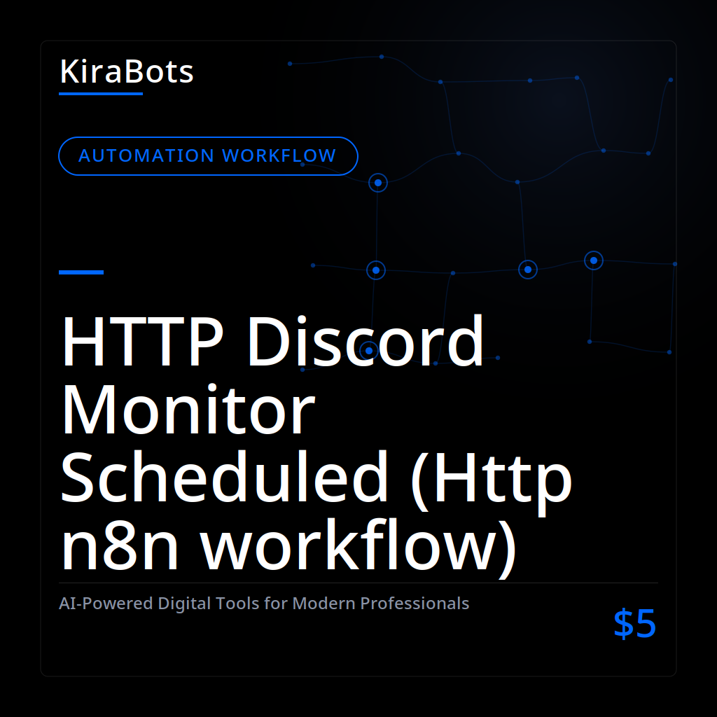 HTTP Discord Monitor Scheduled (Http n8n workflow)