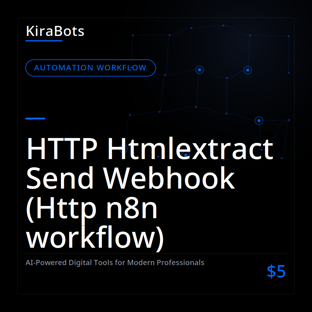 HTTP Htmlextract Send Webhook (Http n8n workflow)