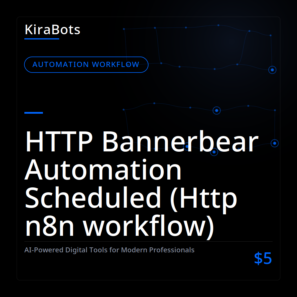 HTTP Bannerbear Automation Scheduled (Http n8n workflow)