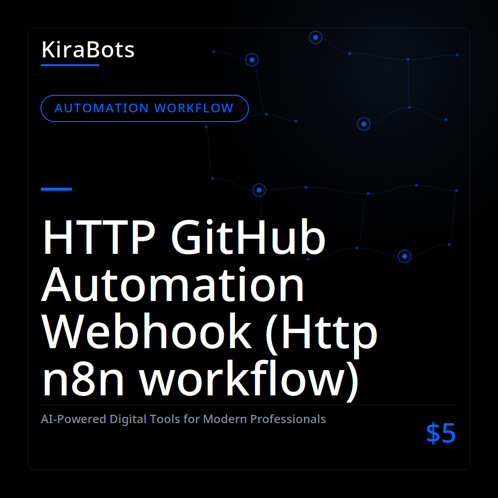 HTTP GitHub Automation Webhook (Http n8n workflow)