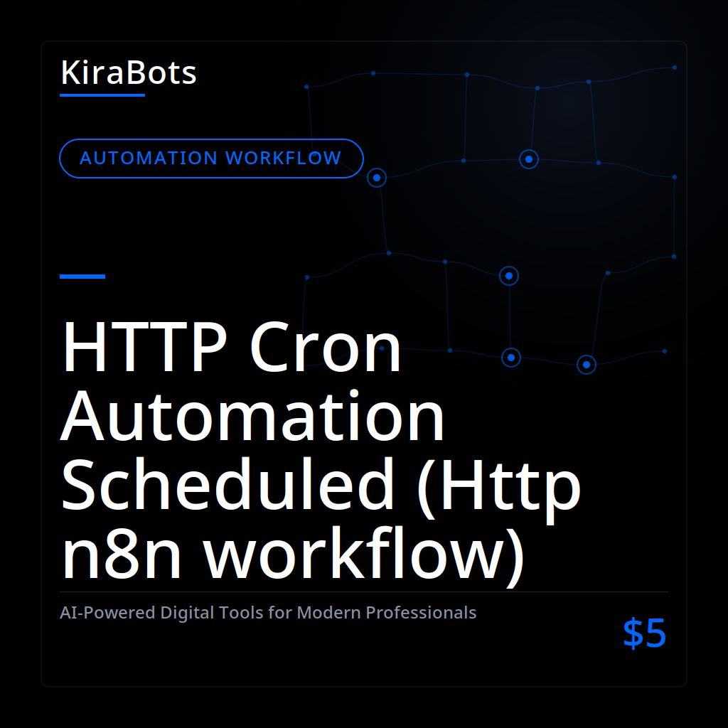 HTTP Cron Automation Scheduled (Http n8n workflow)