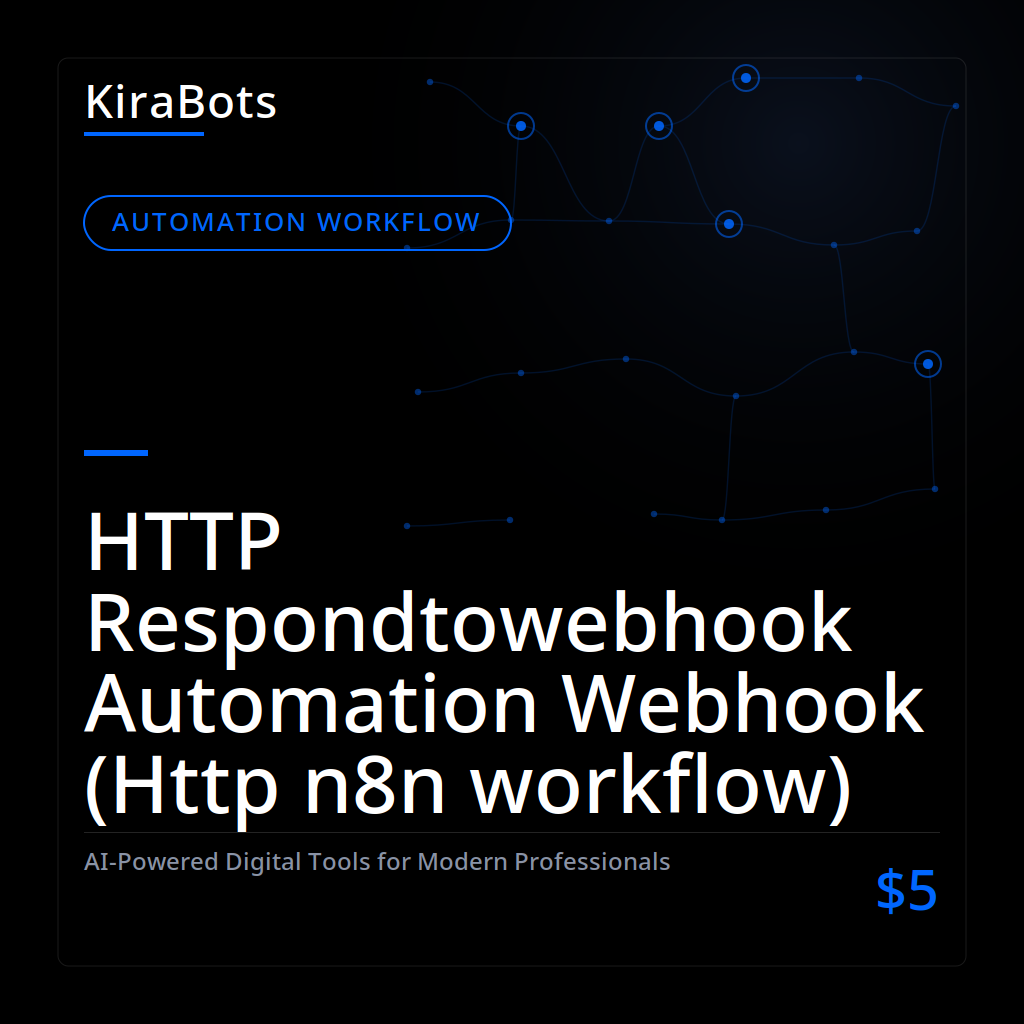 HTTP Respondtowebhook Automation Webhook (Http n8n workflow)