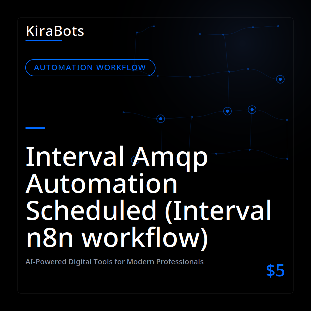 Interval Amqp Automation Scheduled (Interval n8n workflow)