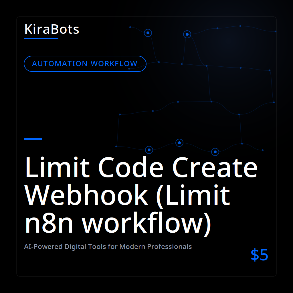 Limit Code Create Webhook (Limit n8n workflow)