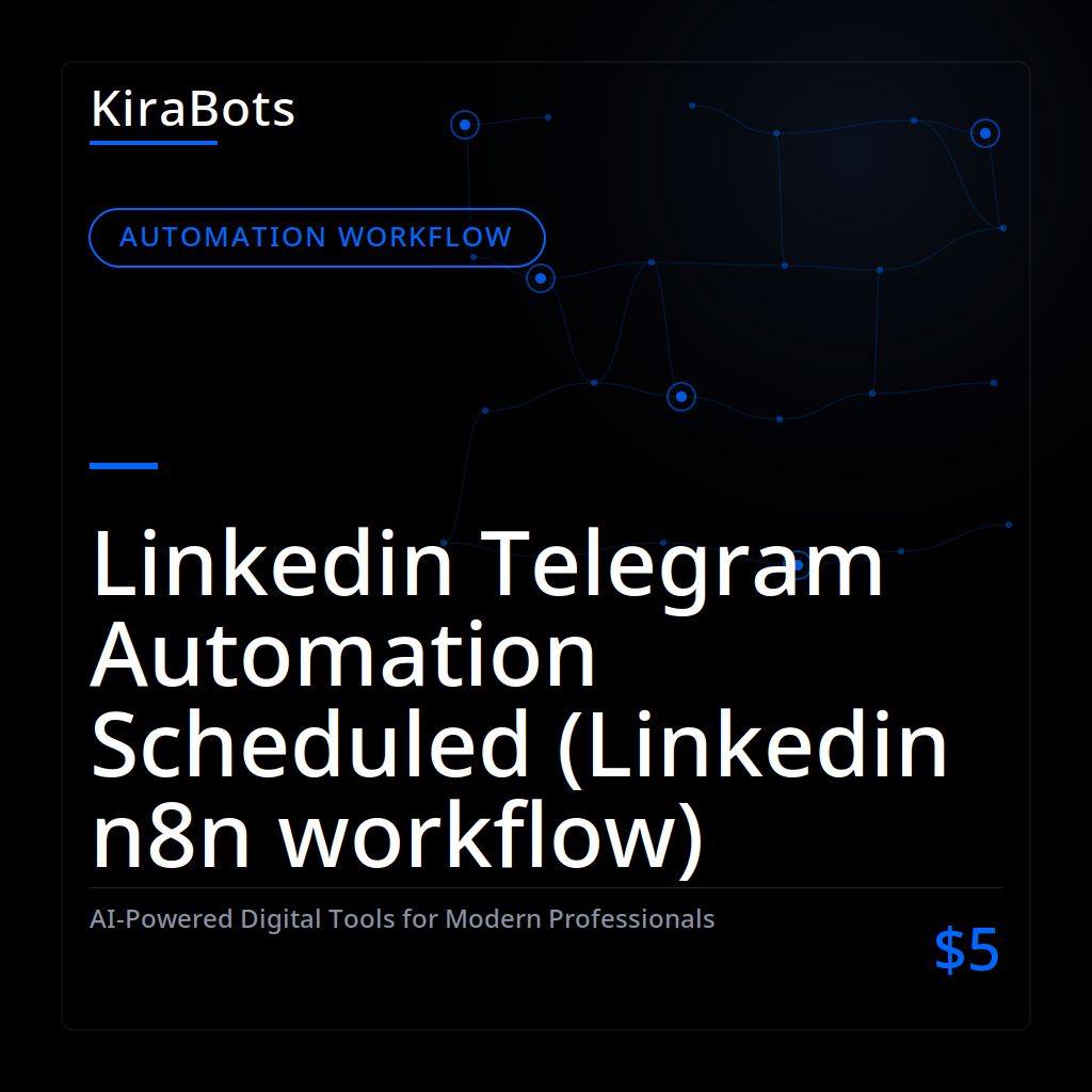 Linkedin Telegram Automation Scheduled (Linkedin n8n workflow)