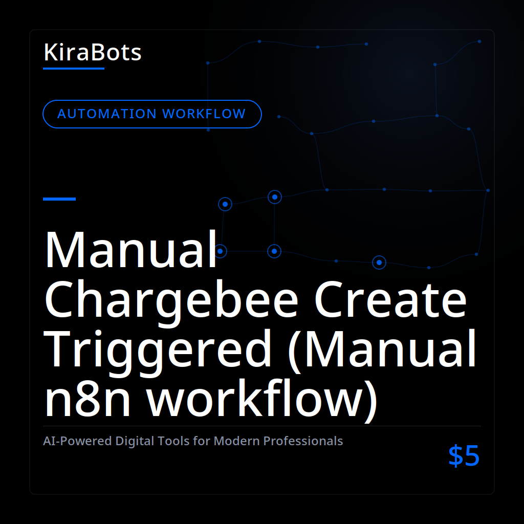 Manual Chargebee Create Triggered (Manual n8n workflow)