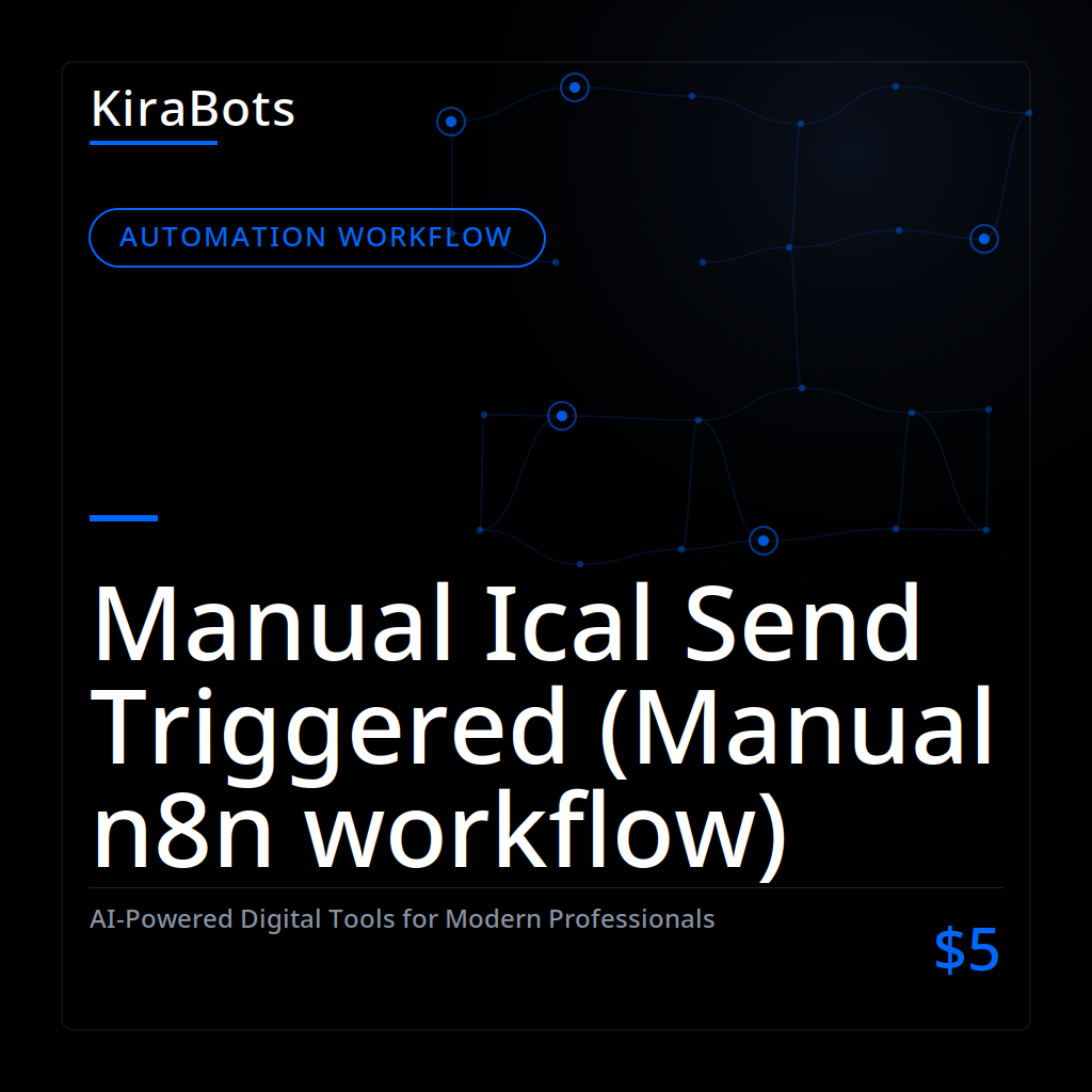 Manual Ical Send Triggered (Manual n8n workflow)