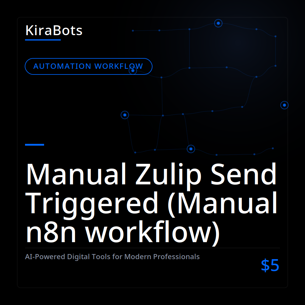 Manual Zulip Send Triggered (Manual n8n workflow)