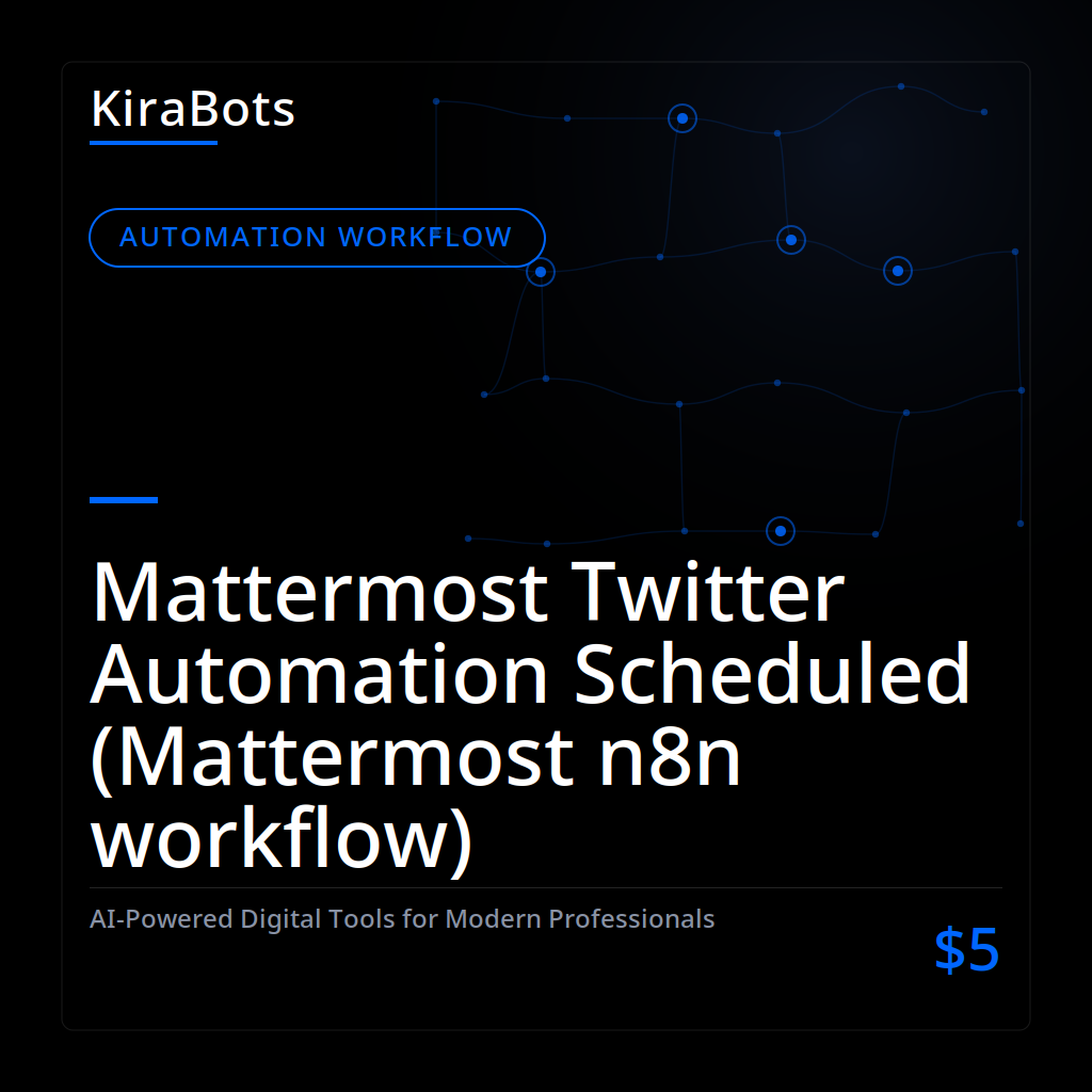 Mattermost Twitter Automation Scheduled (Mattermost n8n workflow)