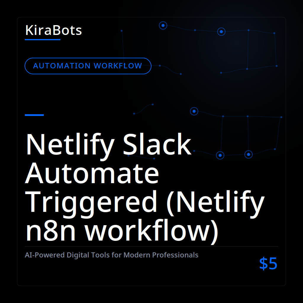 Netlify Slack Automate Triggered (Netlify n8n workflow)
