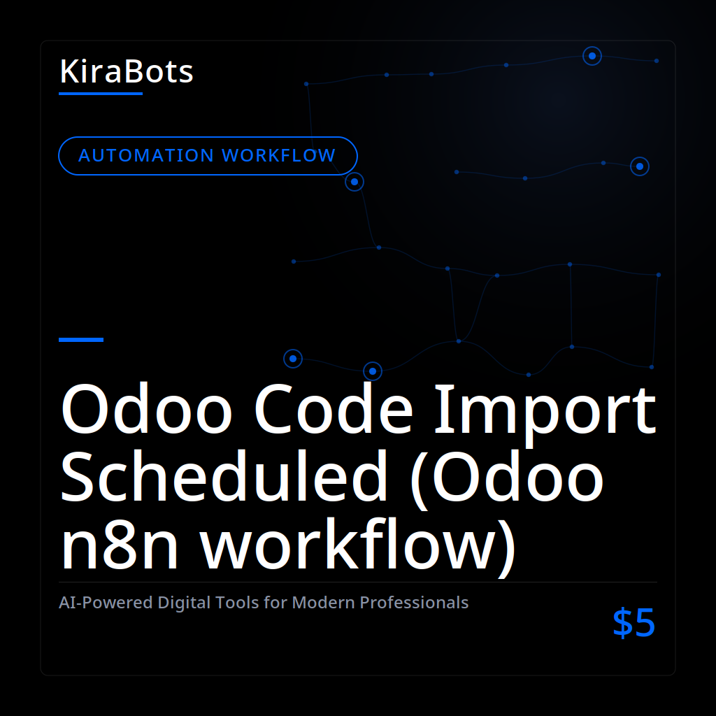 Odoo Code Import Scheduled (Odoo n8n workflow)