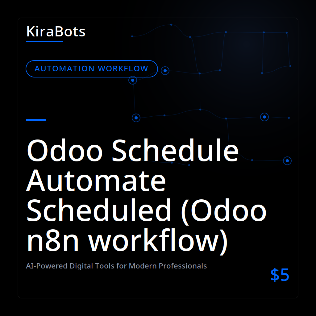 Odoo Schedule Automate Scheduled (Odoo n8n workflow)