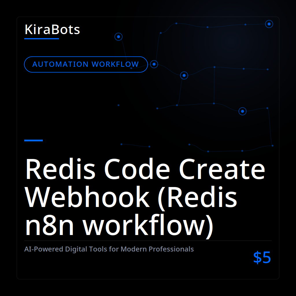 Redis Code Create Webhook (Redis n8n workflow)