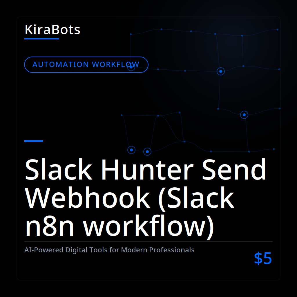 Slack Hunter Send Webhook (Slack n8n workflow)