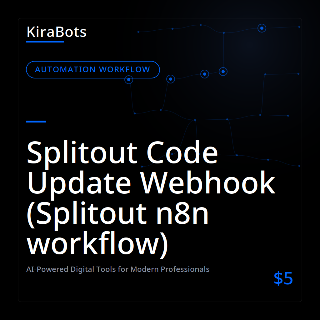 Splitout Code Update Webhook (Splitout n8n workflow)