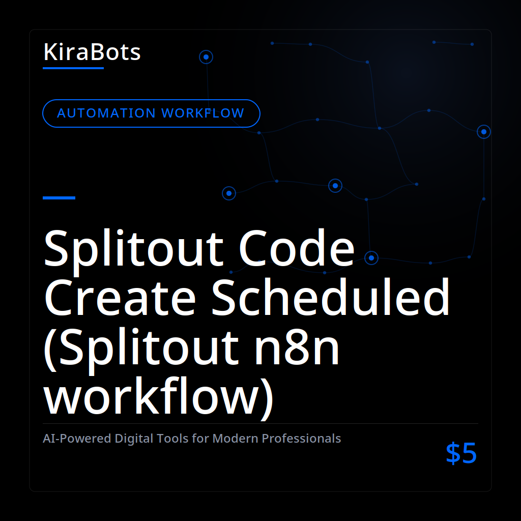 Splitout Code Create Scheduled (Splitout n8n workflow)