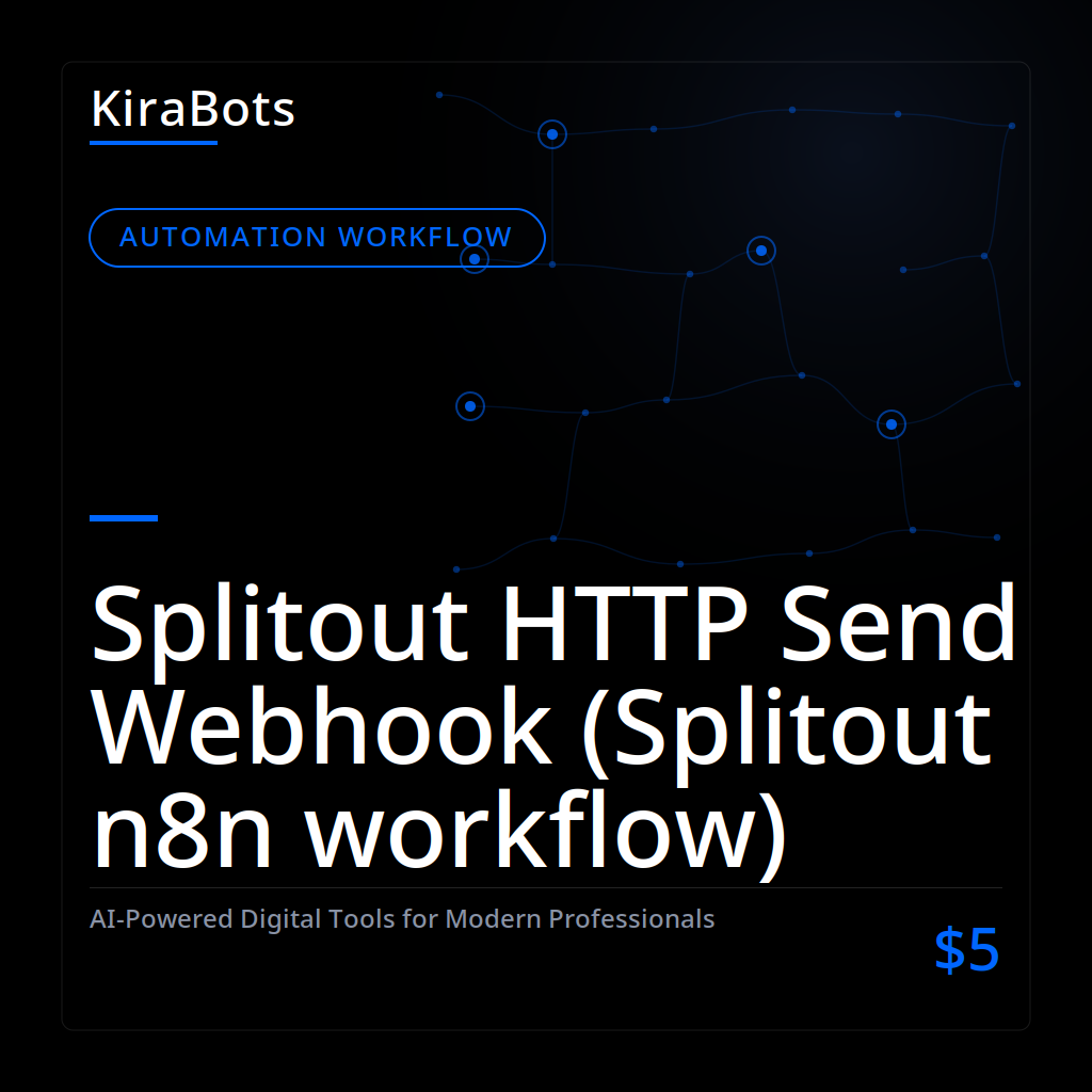 Splitout HTTP Send Webhook (Splitout n8n workflow)