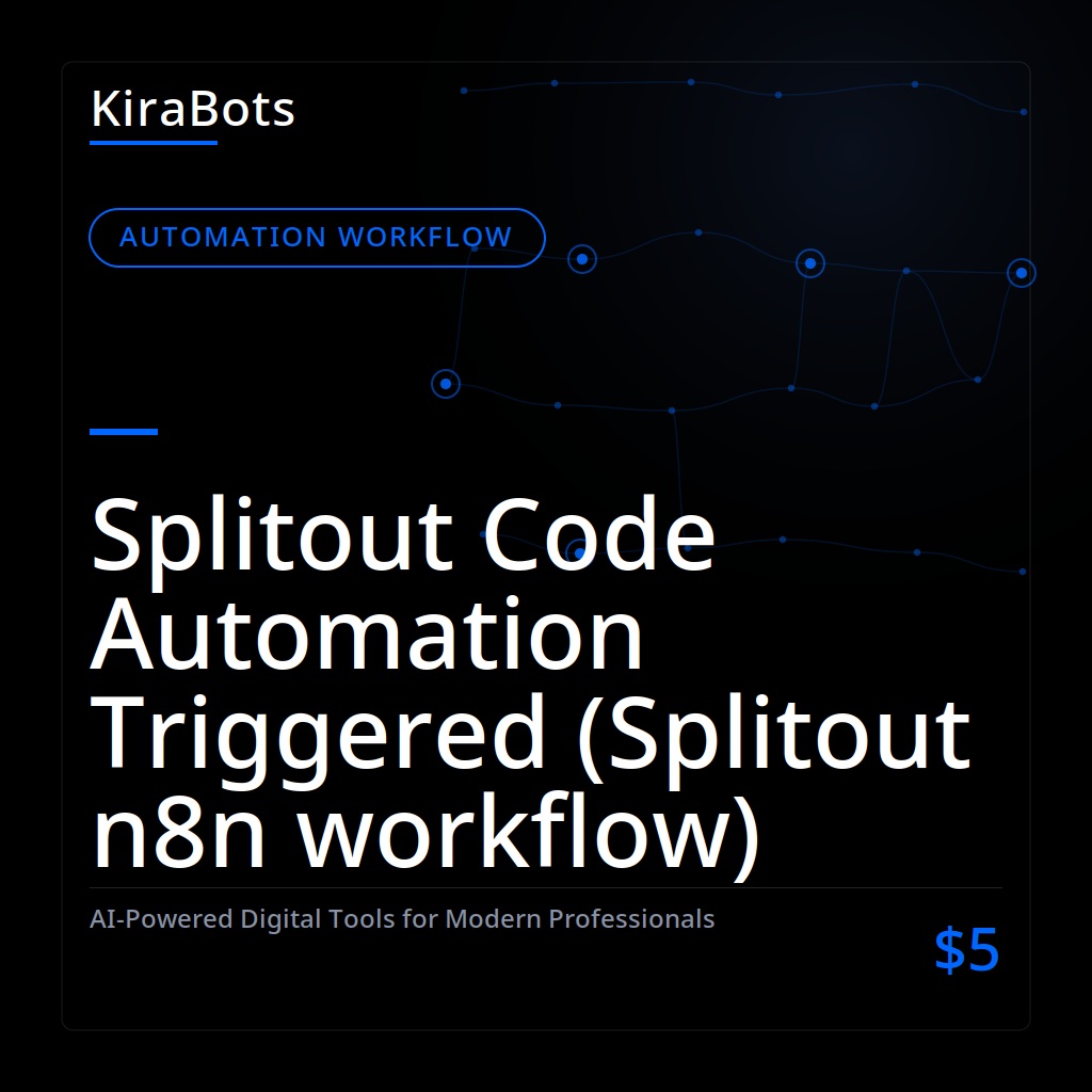 Splitout Code Automation Triggered (Splitout n8n workflow)