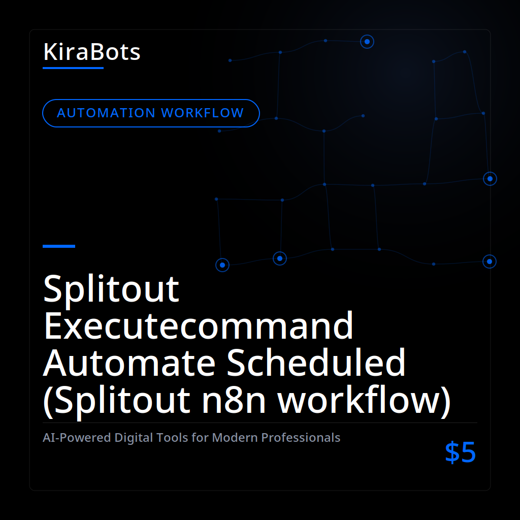 Splitout Executecommand Automate Scheduled (Splitout n8n workflow)