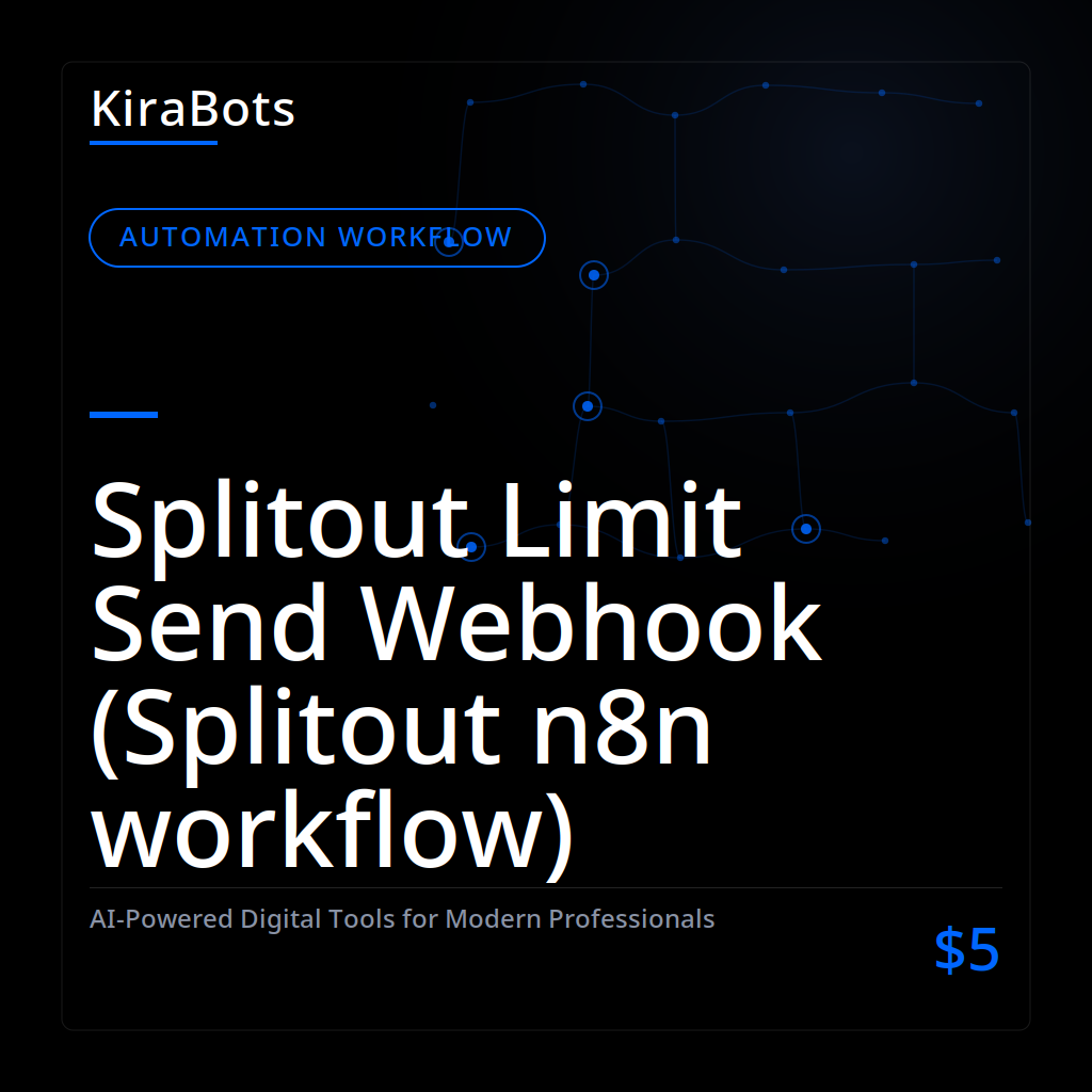 Splitout Limit Send Webhook (Splitout n8n workflow)