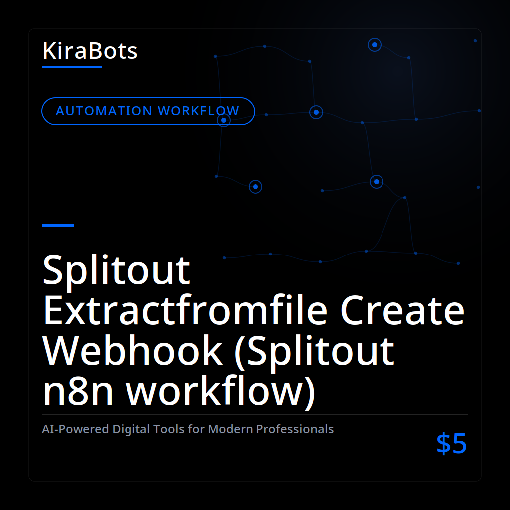 Splitout Extractfromfile Create Webhook (Splitout n8n workflow)