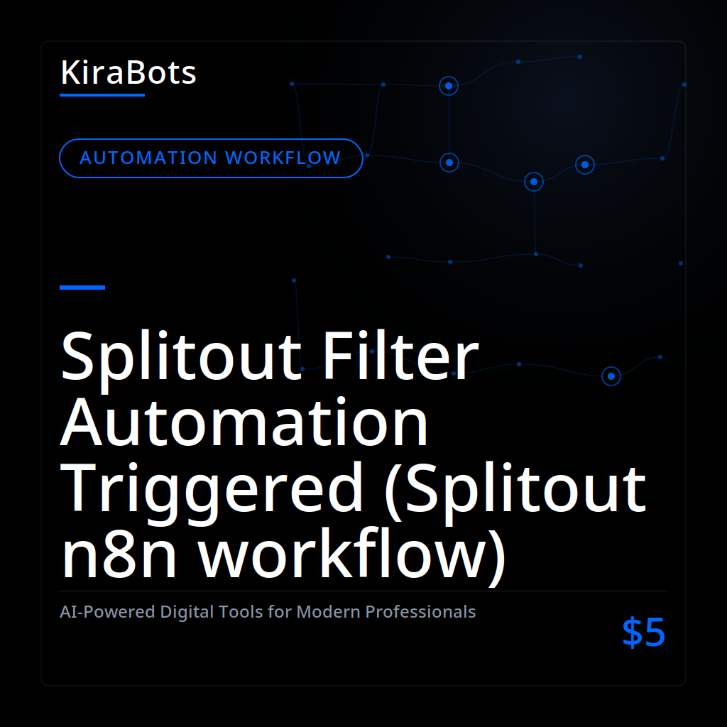 Splitout Filter Automation Triggered (Splitout n8n workflow)