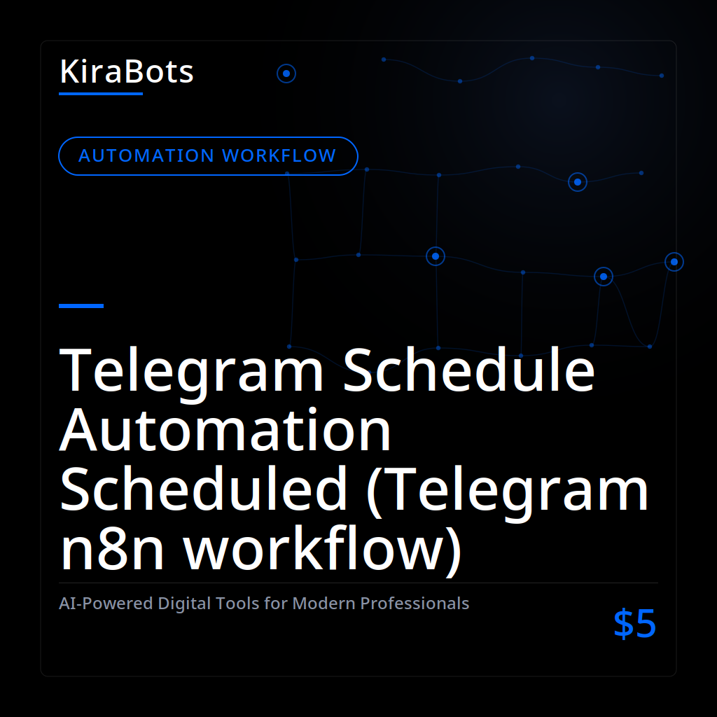 Telegram Schedule Automation Scheduled (Telegram n8n workflow)