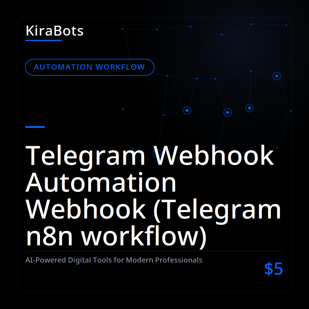 Telegram Webhook Automation Webhook (Telegram n8n workflow)