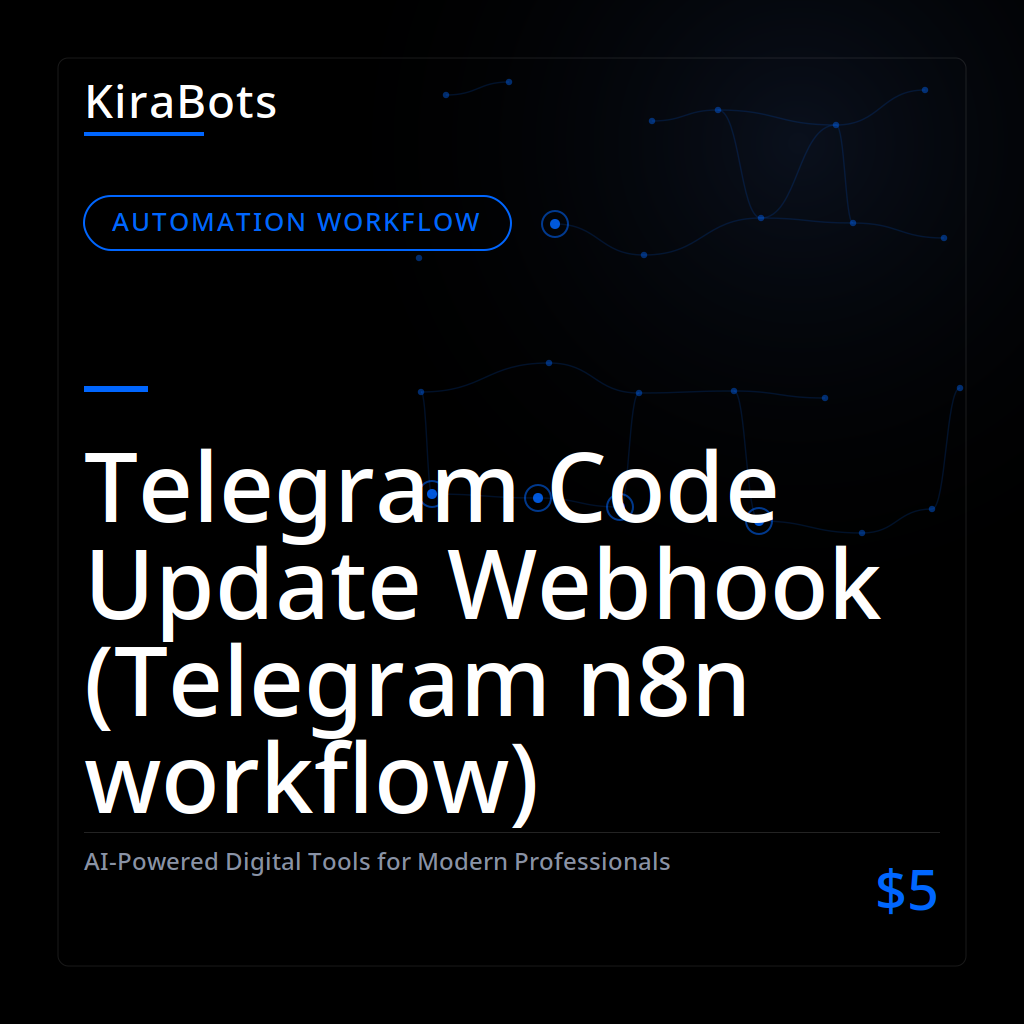 Telegram Code Update Webhook (Telegram n8n workflow)